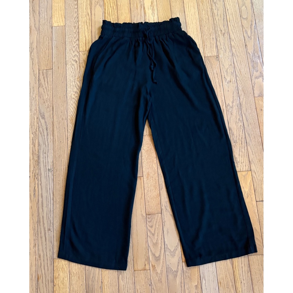 UEU Wide Leg Linen Wide Leg Pants‎ Small Women Coastal Cropped Summer